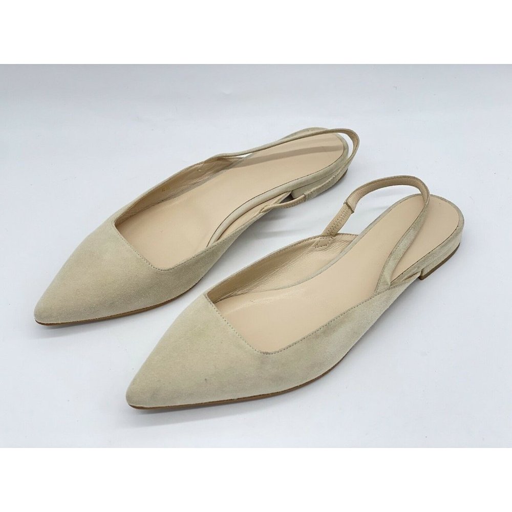 Everlane The Editor Slingback Suede Pointed Toe